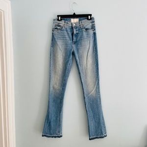 Mother High Waisted Runaway Undone Hem